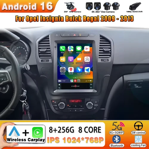 Android Opel Insignia Buick Regal Tesla Style (2008 - 2013)