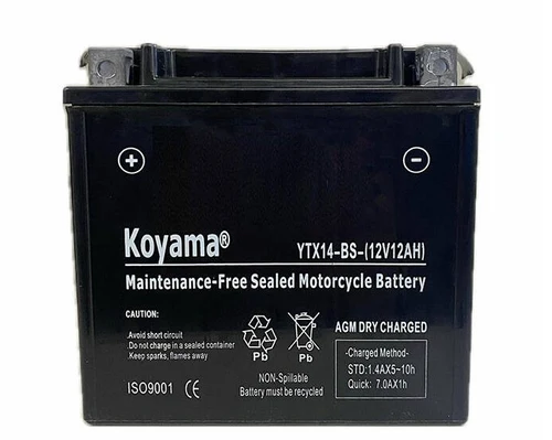 KOYAMA  YTX 14-BS ( 12V 12AH 200 A)   Acumulator pentru motociclete