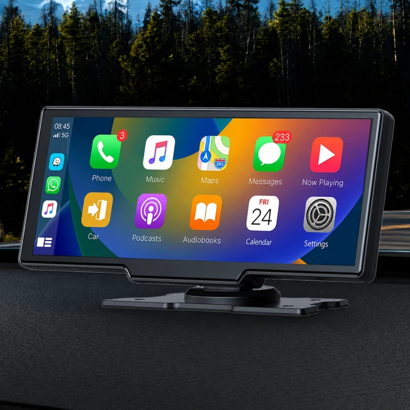 SS-M30 – 10.26" Aвтомобильный монитор с беспроводным CarPlay & Android Auto и фронтальной камерой 2.5K 2