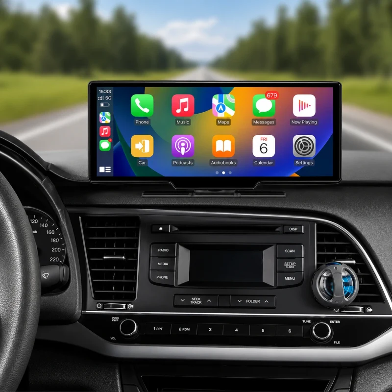 SS-T30 – Monitor Auto 10.26" Wireless CarPlay & Android Auto cu Cameră Față 2.5K 4