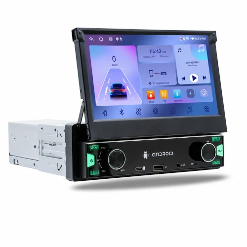 9719-H | 1-DIN Aвто магнитола с выдвижным экраном 7" и CarPlay