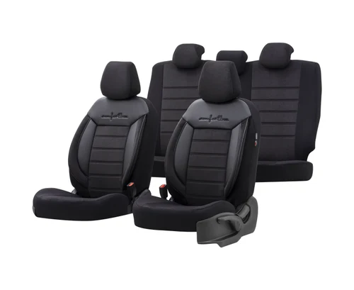 Set huse scaune auto OTOM Comfortline negru/albastru CMF-219