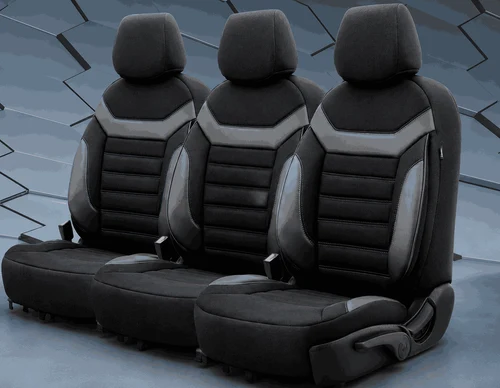 Set Huse auto  piele intoarsa
