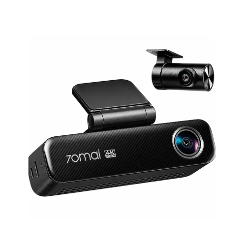 Videoregistrator - 70mai Dash Cam 4K M800 + Rear Cam RC14 Black
