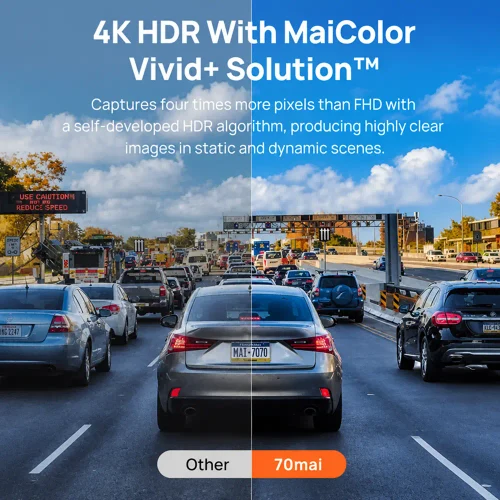 Видеорегистратор - A810S HDR 4K Dash Cam + Rear Cam (RC24)
