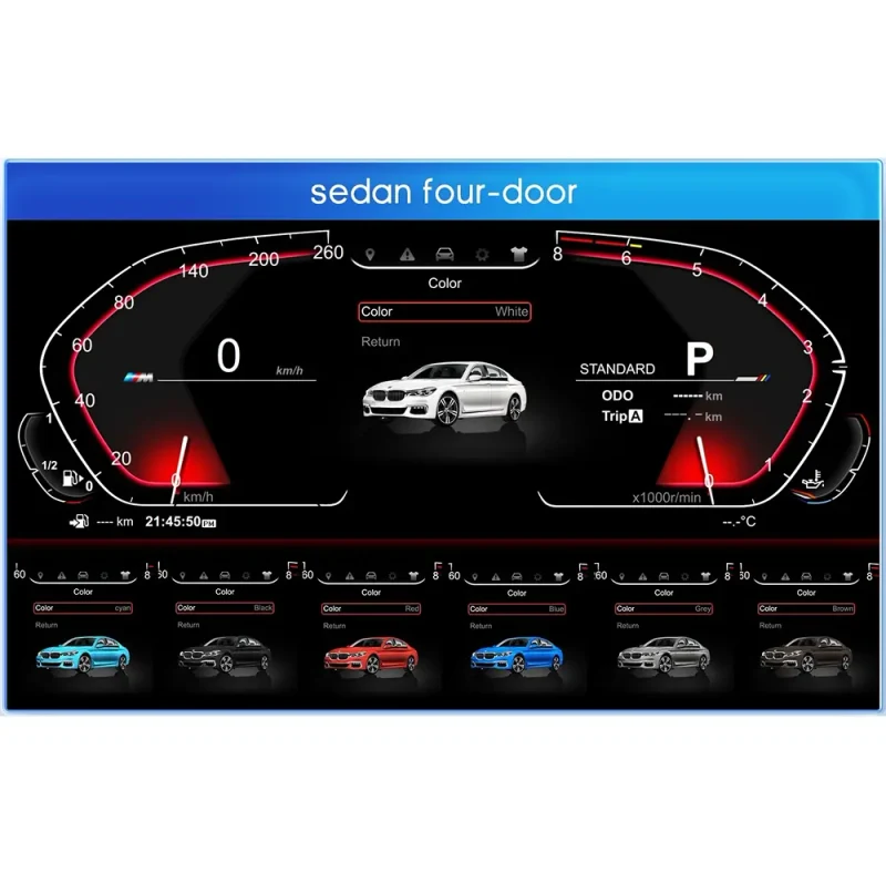 LCD Dashboard - BMW 3 Series F30 / F31 (2013 - 2019) 5