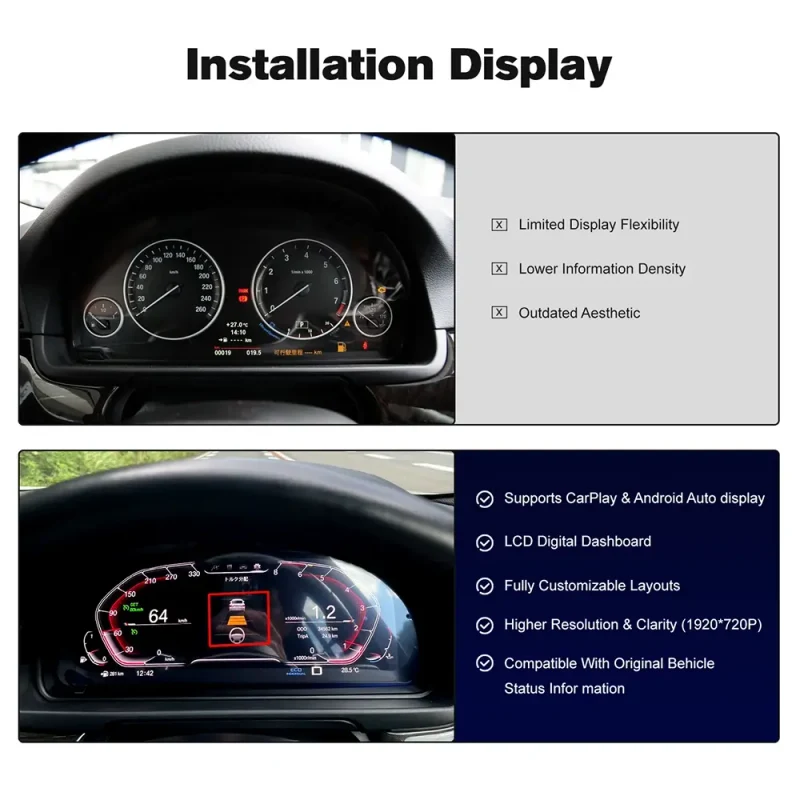 LCD Dashboard - BMW X3-F25 (2011 - 2017) CIC, NBT 4