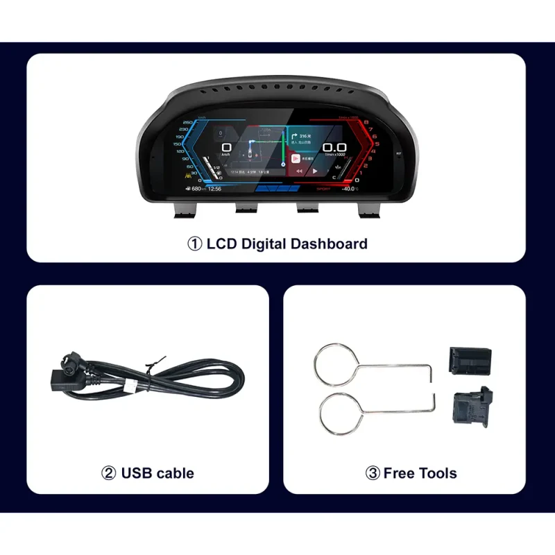 LCD Dashboard - BMW X3-F25 (2011 - 2017) CIC, NBT 5