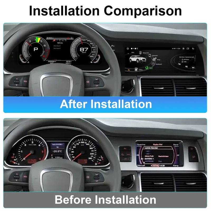 LCD Dashboard - AUDI Q7 / 4L (2005 - 2015) 4