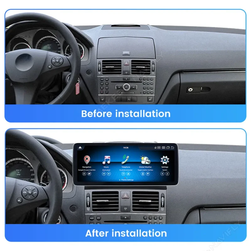 Multimedia Dedicată - Mercedes-Benz C-Class W204 (2007 - 2009) 3