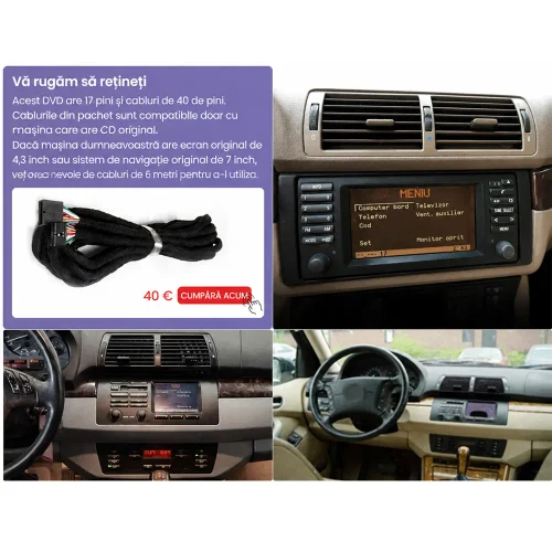 Multimedia dedicată BMW X5 (E53) (1999 – 2006)