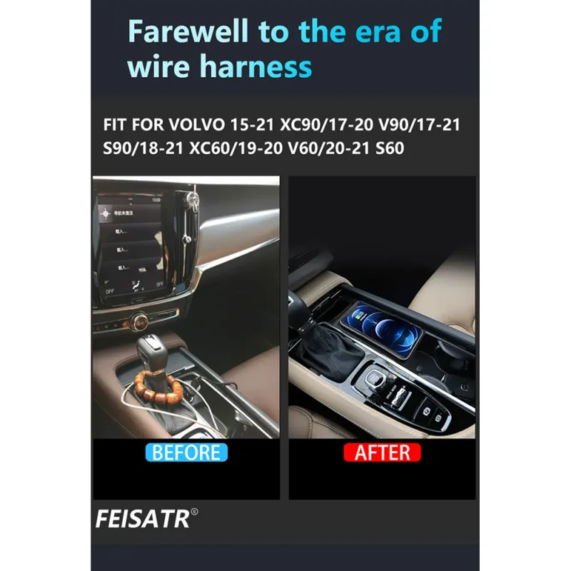 Беспроводные зарядки Volvo XC60/S90/V90/S60/V60/XC90 (2015 - 2023) 7